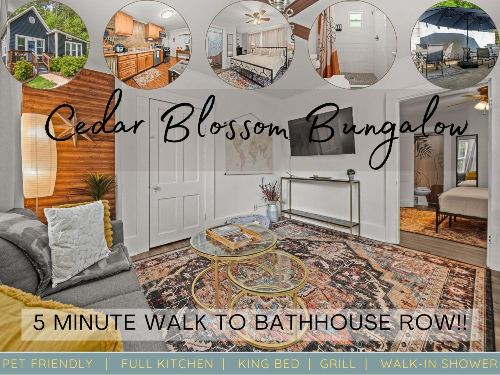Cedar Blossom Bungalow Is A Cozy Getaway With A 5 Minute Walk To Downtown! Hot Springs Exteriör bild